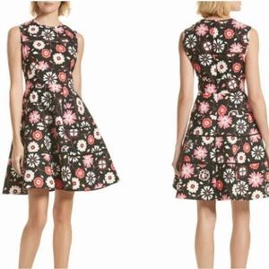 Kate Spade Casa Florin Poplin Dress Black